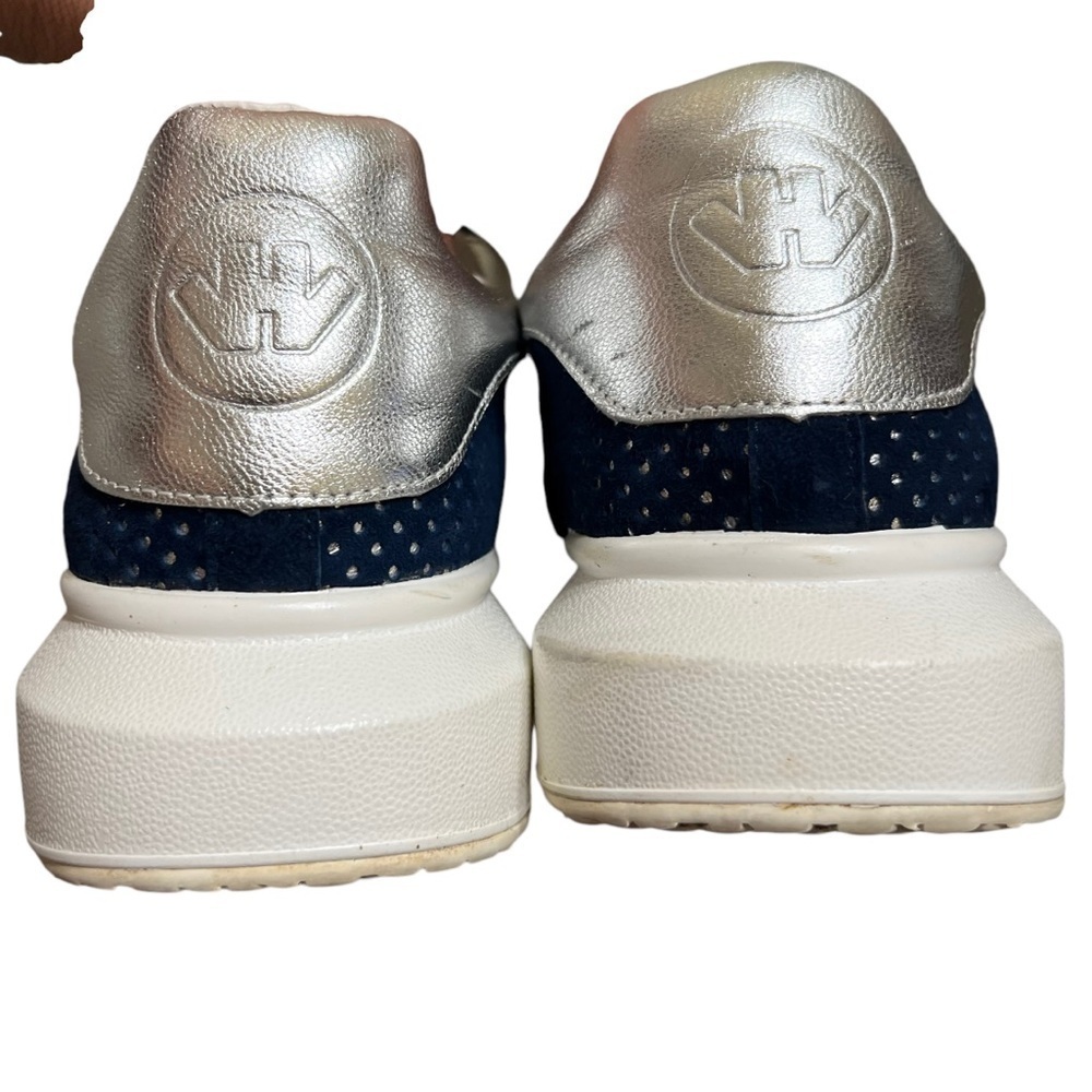 Hollie Watman Seeing Spots in Navy & Silver Tennis Shoes Size 9 - Picture 5 of 10